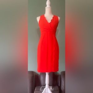 J Crew orange dress. Size 0